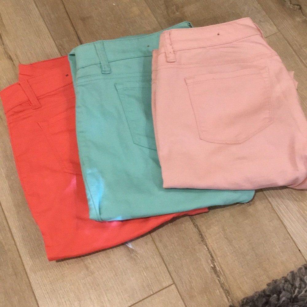 Bright colored pants